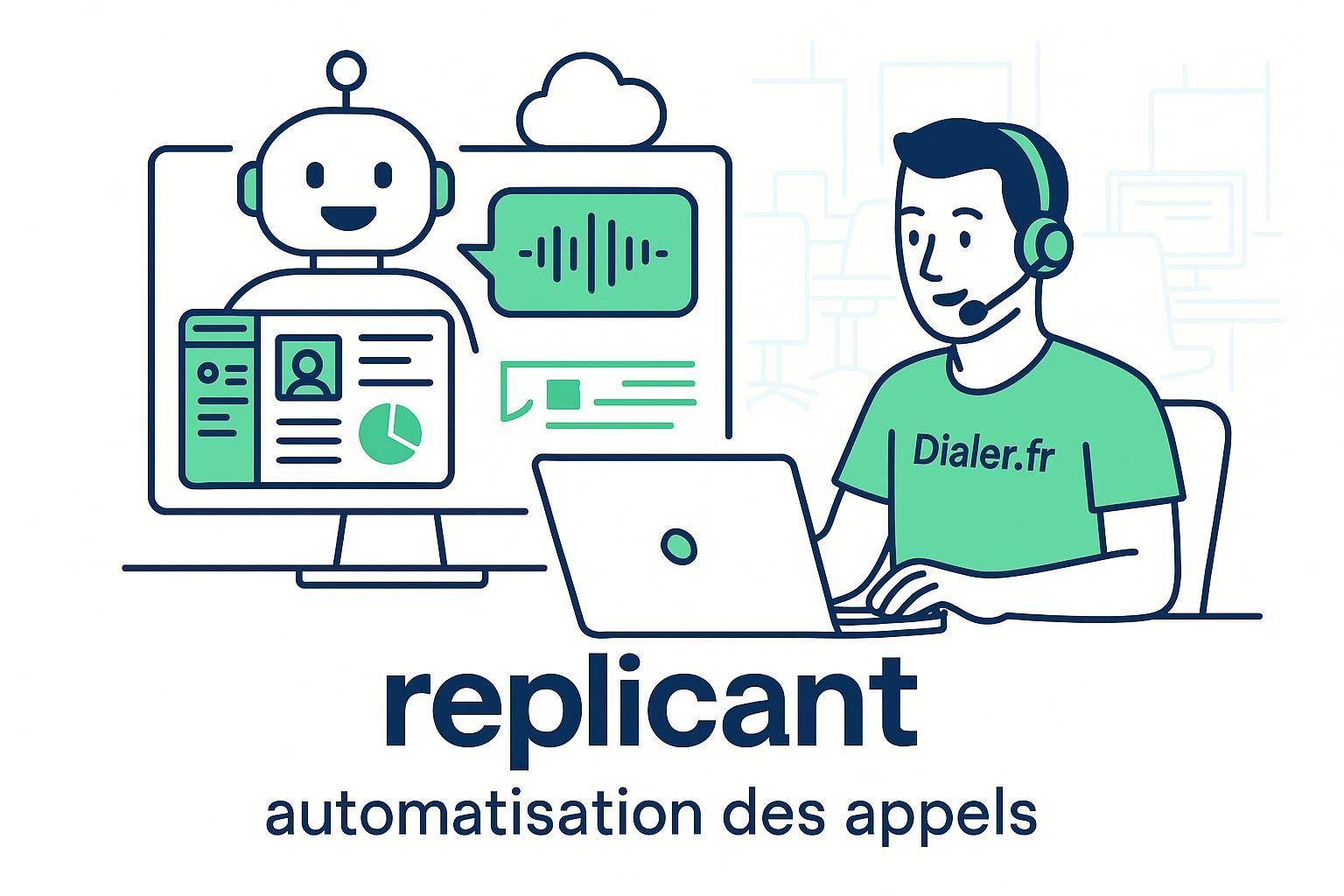 découvrez comment replicant utilise un voicebot ia pour automatiser les appels en centre de contacts, améliorant l'efficacité et la satisfaction client.