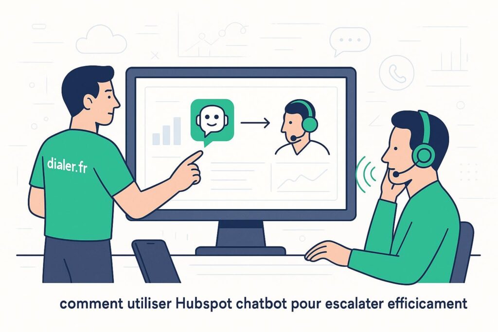 Comment utiliser hubspot chatbot pour escalader efficacement vers un humain en téléphonie
