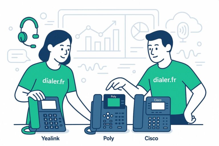 Comparatif des téléphones IP : yealink, poly et cisco