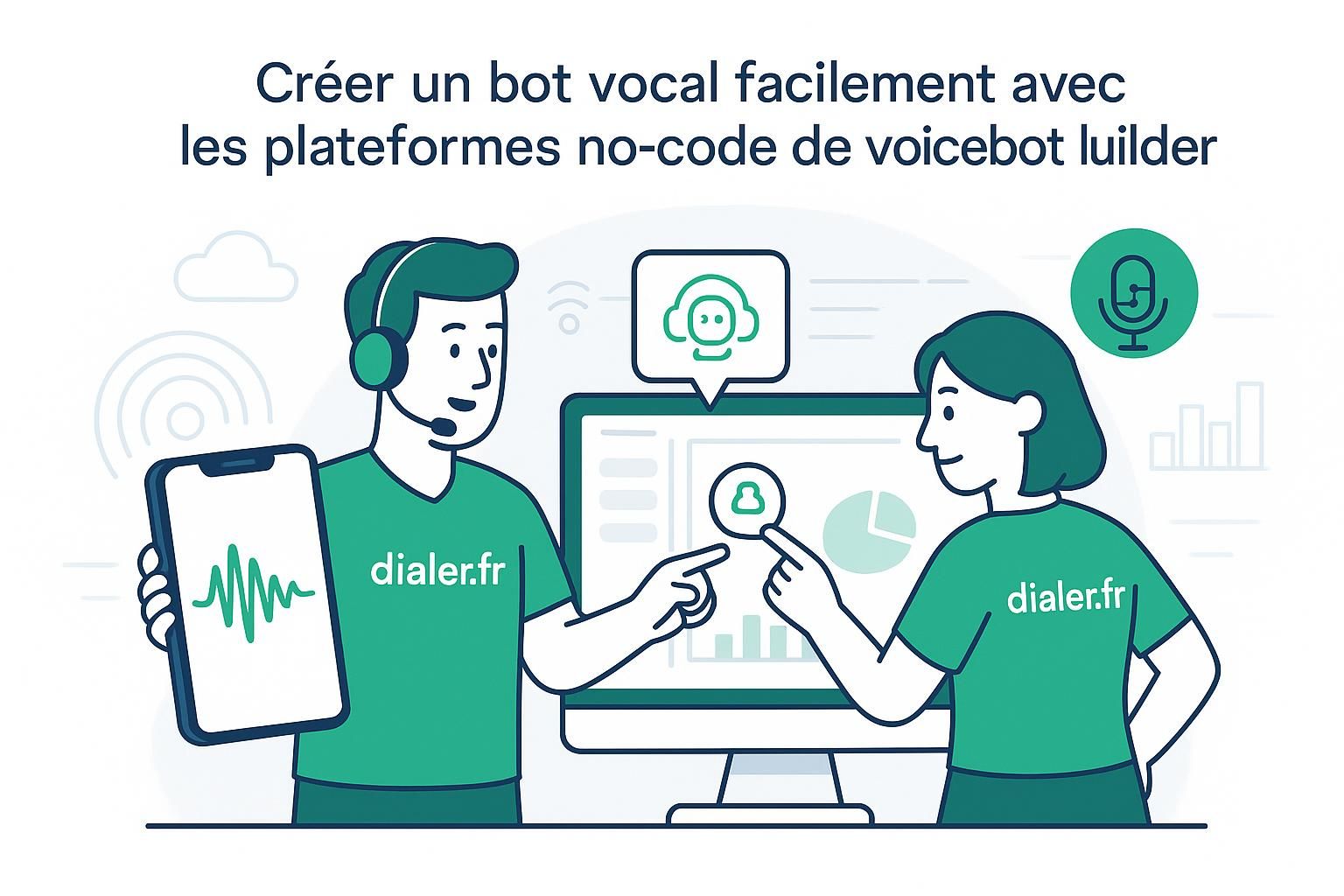 Créer un bot vocal facilement avec les plateformes no-code de voicebot builder