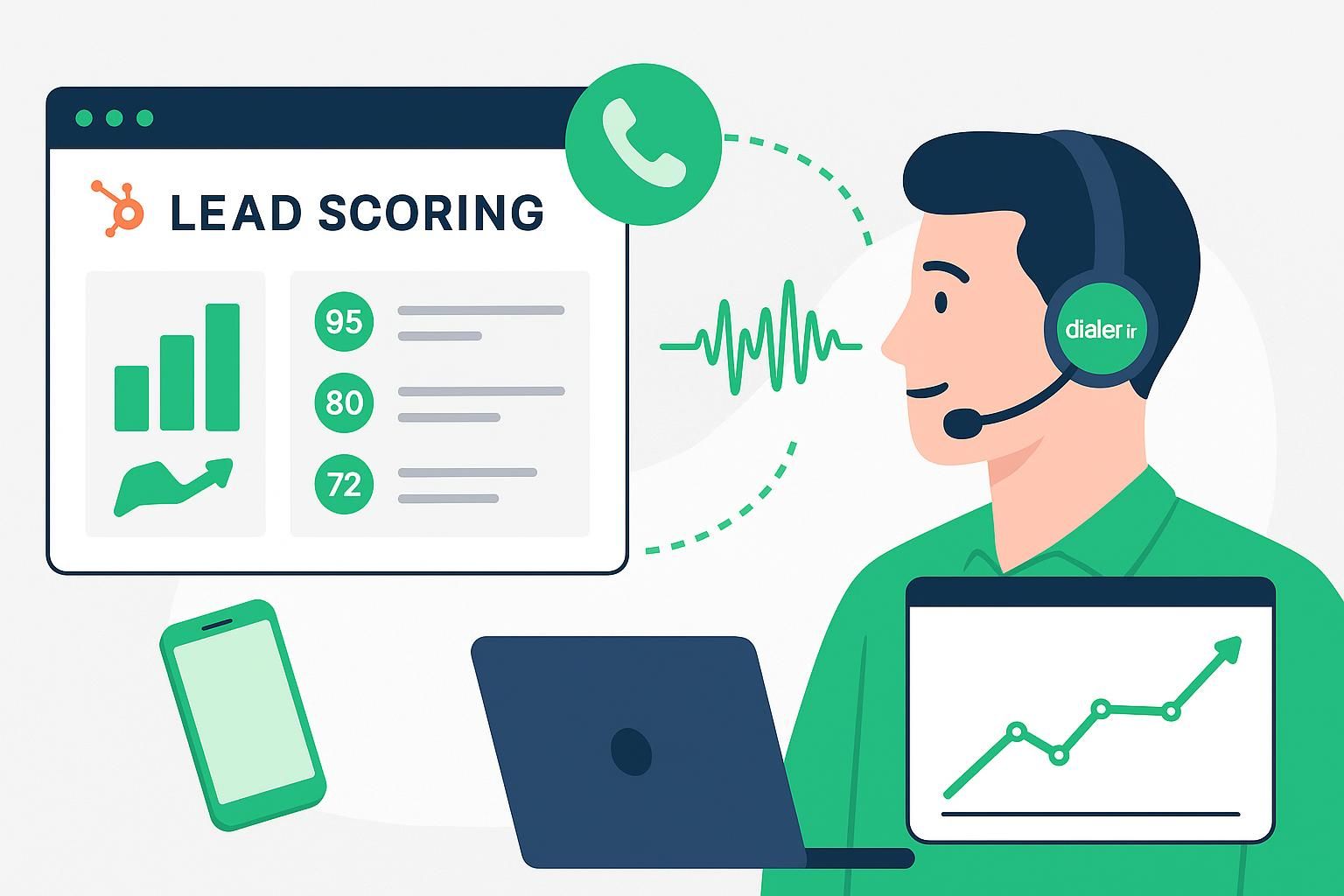 découvrez comment le lead scoring hubspot, enrichi par les données d'appels, peut optimiser votre stratégie commerciale en qualifiant vos prospects avec précision et en augmentant votre taux de conversion.