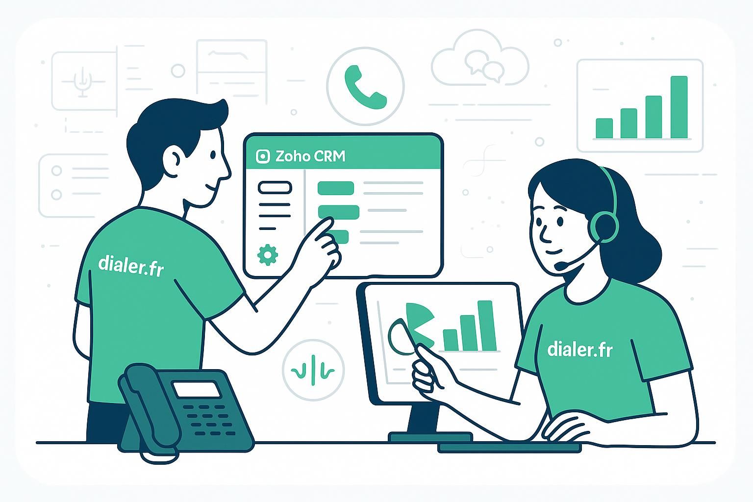 Optimiser la téléphonie cloud avec zoho crm pour améliorer la relation client