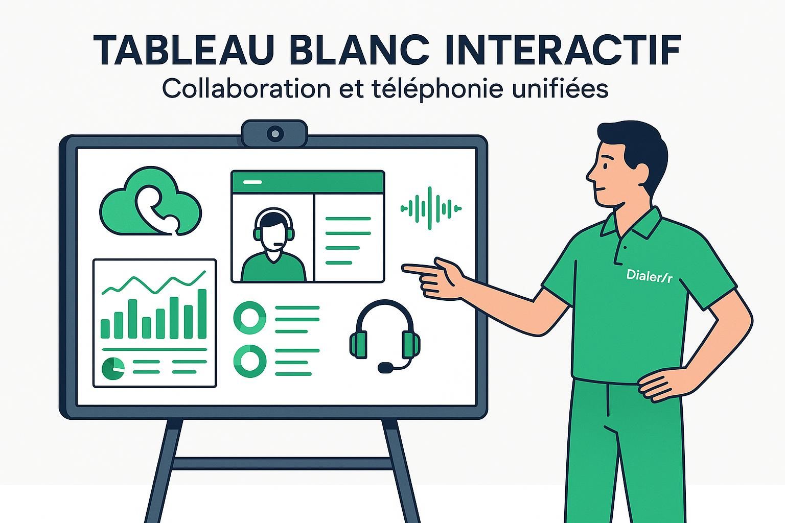 découvrez comment les tableaux blancs interactifs et la téléphonie améliorent la collaboration en mode hybride, favorisant communication fluide et productivité optimale.