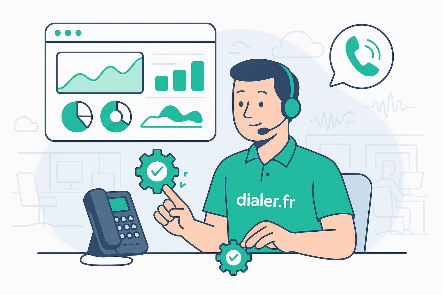 Comment automatiser votre engagement multicanal avec un outreach dialer efficace
