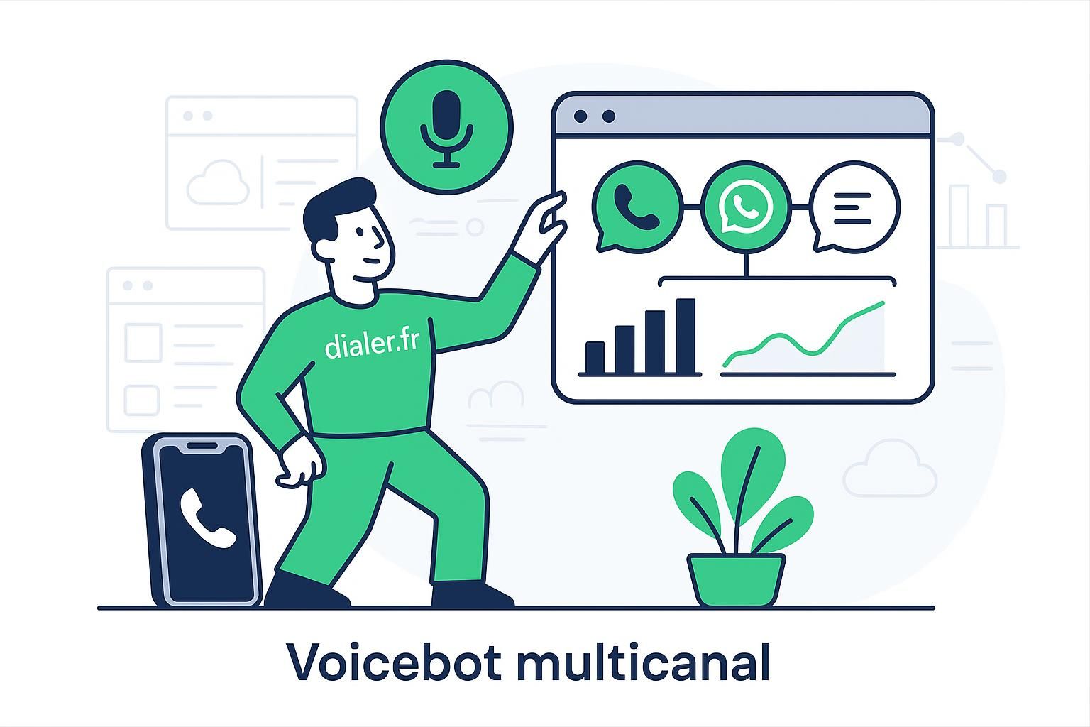 Comment un voicebot multicanal intègre voix, whatsapp et chat pour optimiser le service client