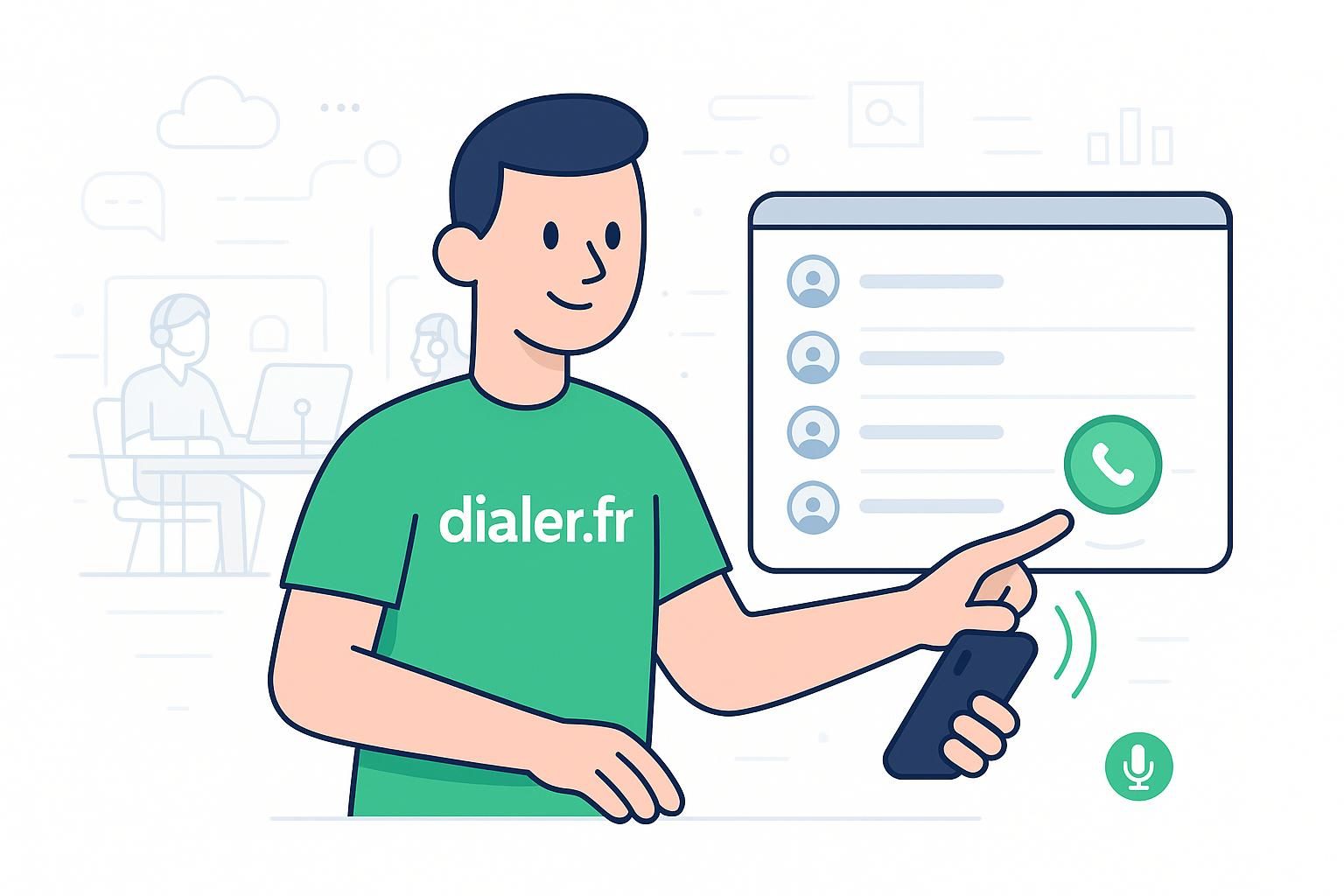 Comment utiliser le click to call dans l&rsquo;annuaire interne pour contacter un collègue rapidement