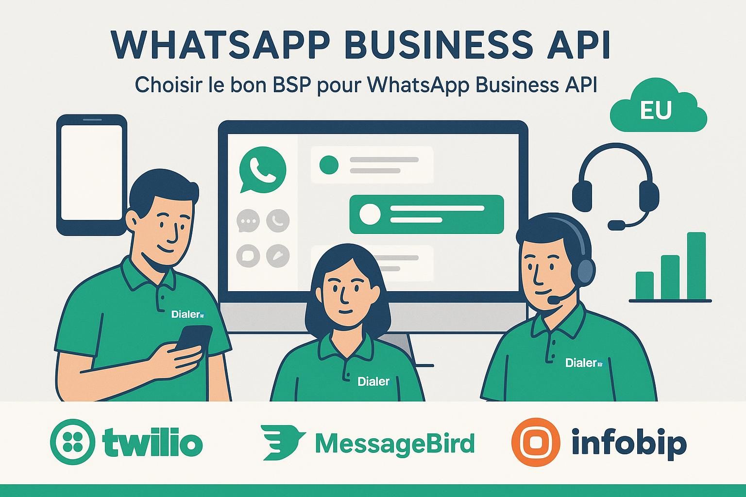 découvrez notre comparaison complète des services whatsapp bsp de twilio, messagebird et infobip pour 2026 afin de choisir la solution idéale pour vos besoins en communication.