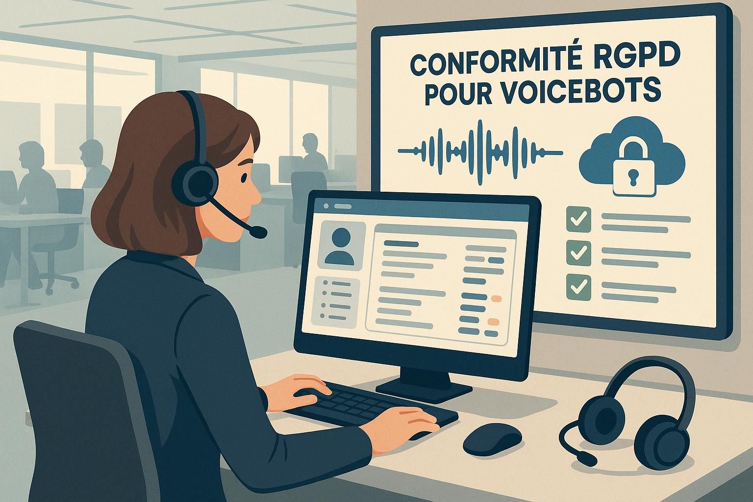 découvrez les principes clés de la conformité rgpd pour les voicebots et l'importance du consentement à l'enregistrement via l'intelligence artificielle afin de protéger les données personnelles.