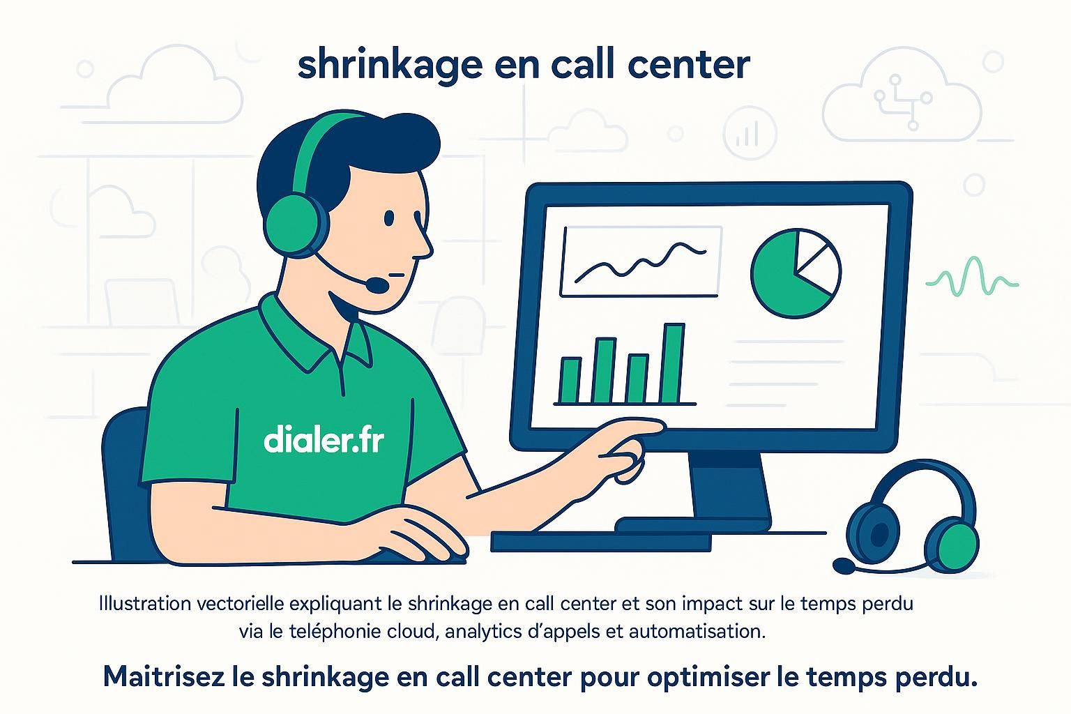 Comprendre le shrinkage en call center et son impact sur le temps perdu