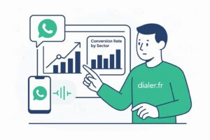 Comprendre les benchmarks du taux de conversion sur whatsapp business par secteur