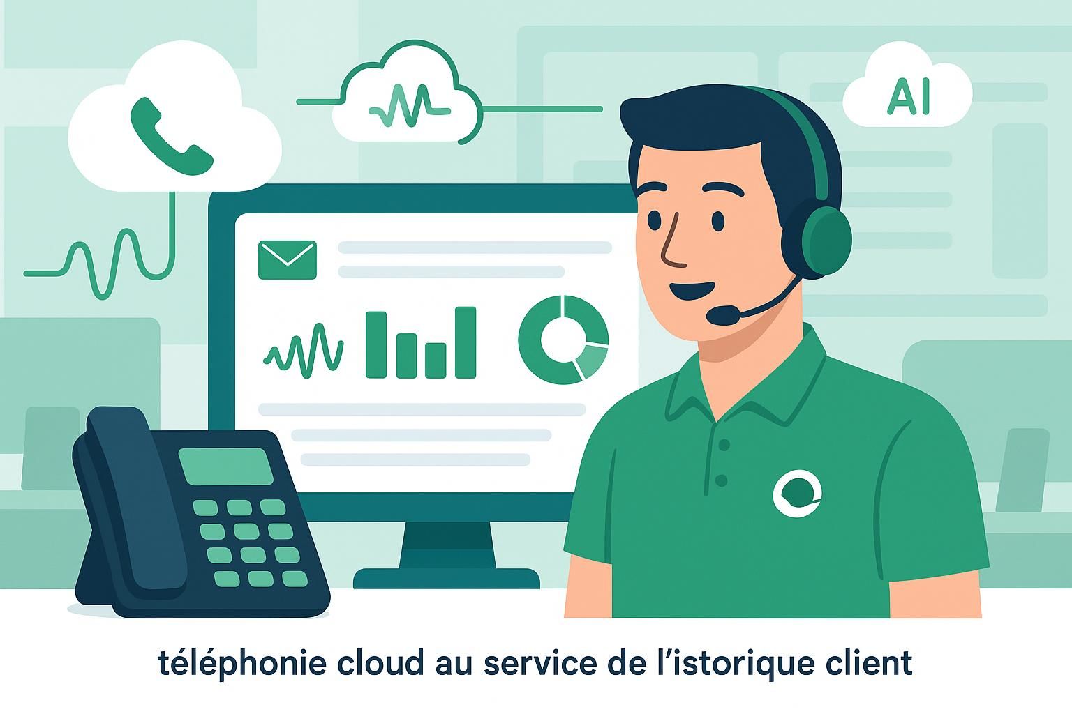 découvrez comment la téléphonie cloud et l'email jouent un rôle clé dans la gestion et le suivi de l'historique client pour améliorer la relation et la satisfaction client.