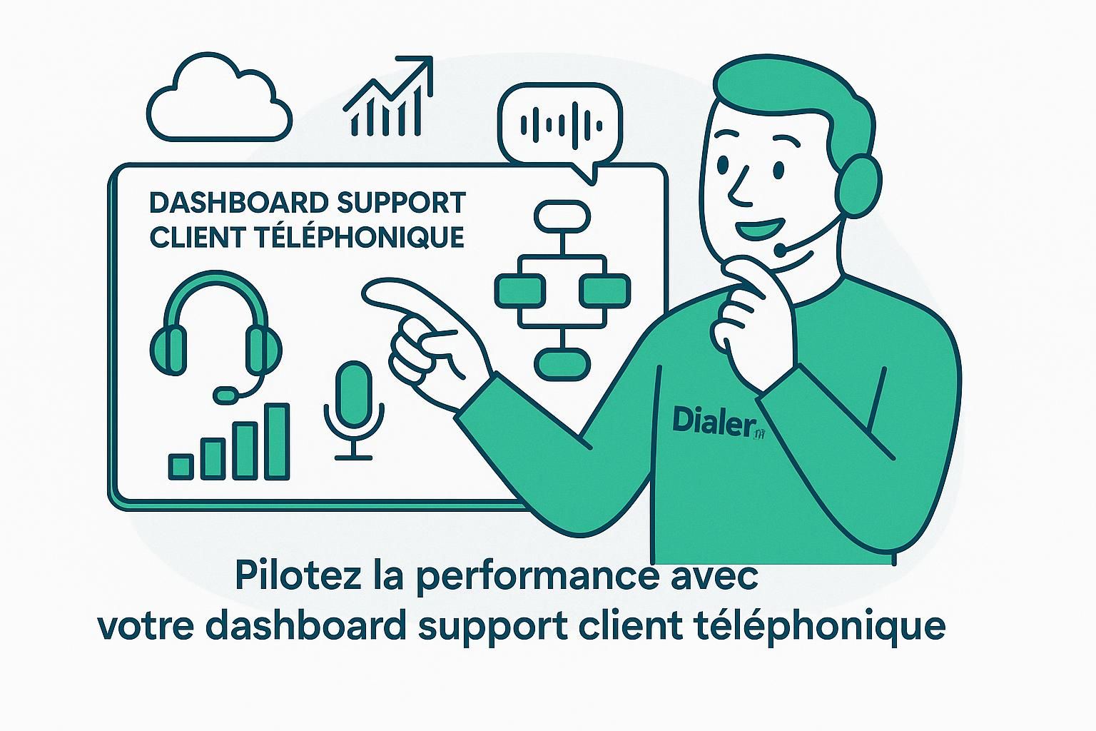 découvrez les métriques essentielles à afficher sur un dashboard support client téléphonique pour améliorer la performance et la satisfaction client.