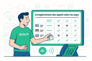 Enregistrement des appels selon les pays : tableau comparatif des législations en 2026