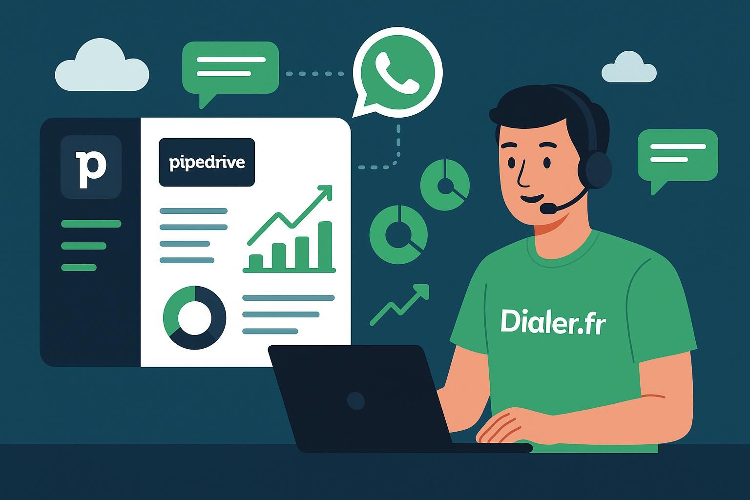 améliorez la gestion et le suivi de vos clients grâce à l'intégration efficace de pipedrive et whatsapp pour un suivi multicanal optimisé.