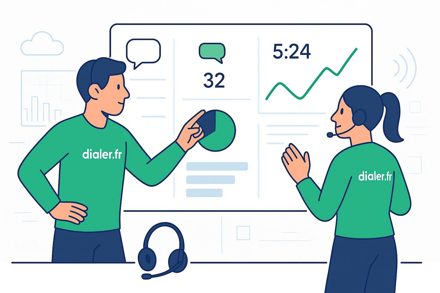 Optimiser les performances de votre call center grâce au wallboard en temps réel
