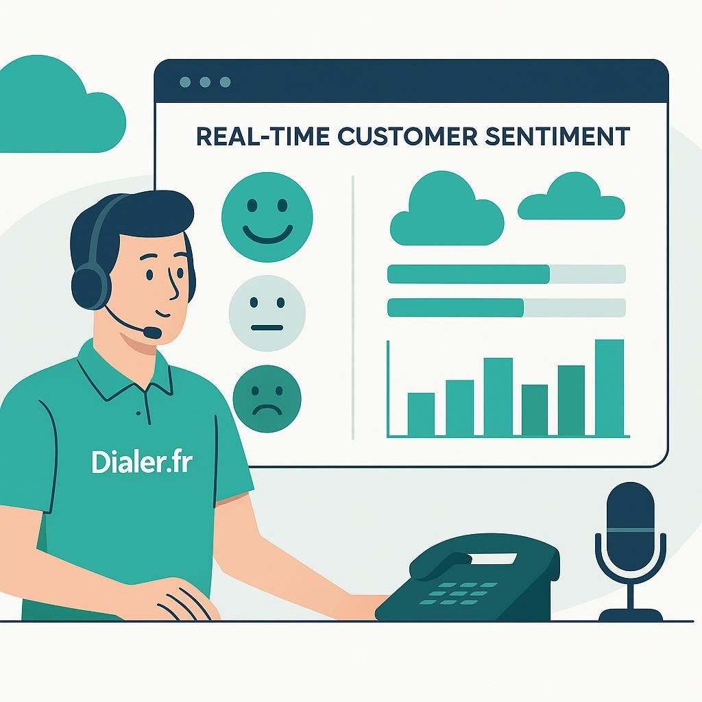 suivez en temps réel le sentiment des appels support pour mieux comprendre et améliorer l'expérience client grâce à une analyse précise et instantanée.