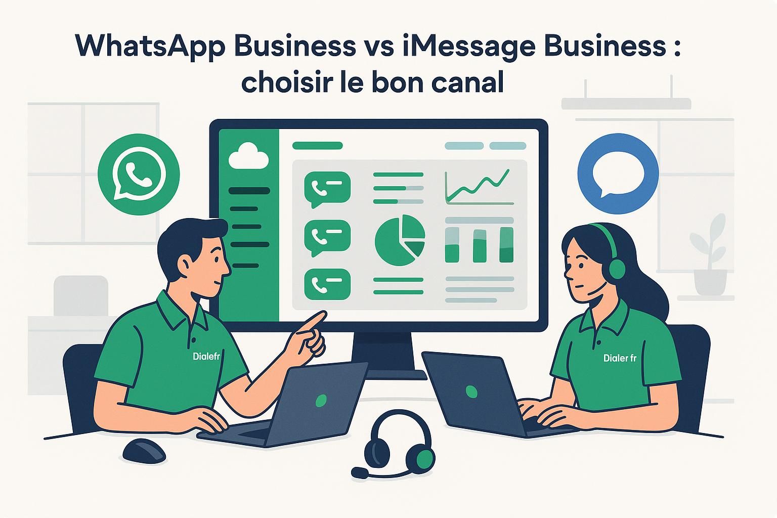 découvrez les différences entre whatsapp business et imessage business en 2026 pour choisir la solution idéale adaptée aux besoins de votre entreprise.