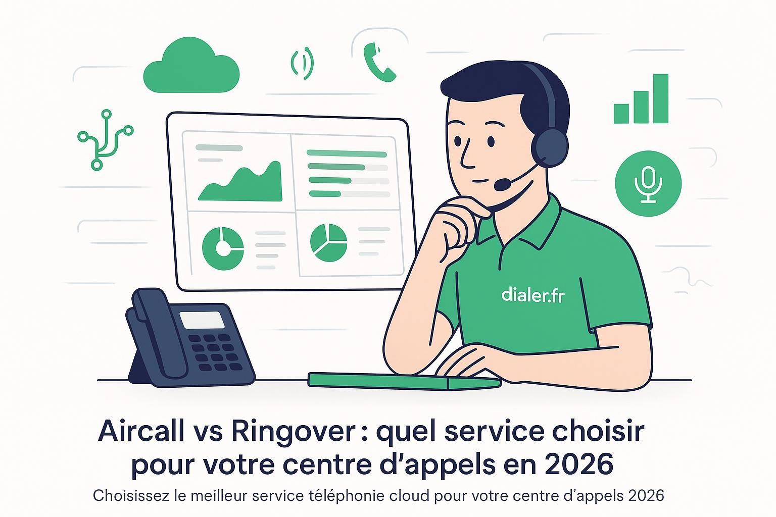 Aircall vs Ringover : quel service choisir pour votre centre d&rsquo;appels en 2026 ?
