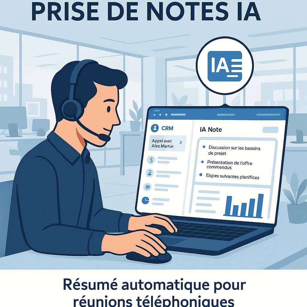 découvrez comment utiliser l'intelligence artificielle pour prendre des notes précises et résumer efficacement vos réunions téléphoniques, afin de gagner du temps et améliorer votre productivité.