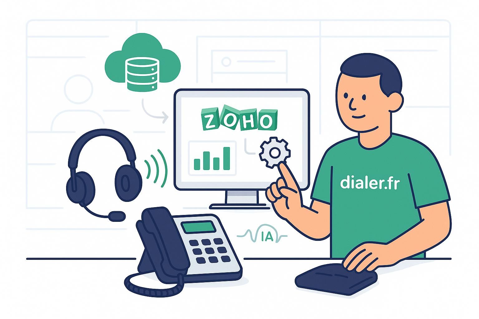 Connecter dialer à zoho crm pour une intégration fluide et efficace