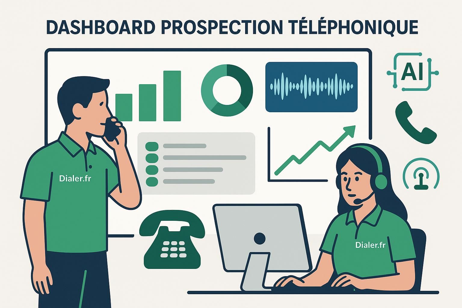 découvrez les métriques essentielles à afficher sur votre dashboard de prospection téléphonique pour optimiser vos résultats et améliorer vos performances commerciales.