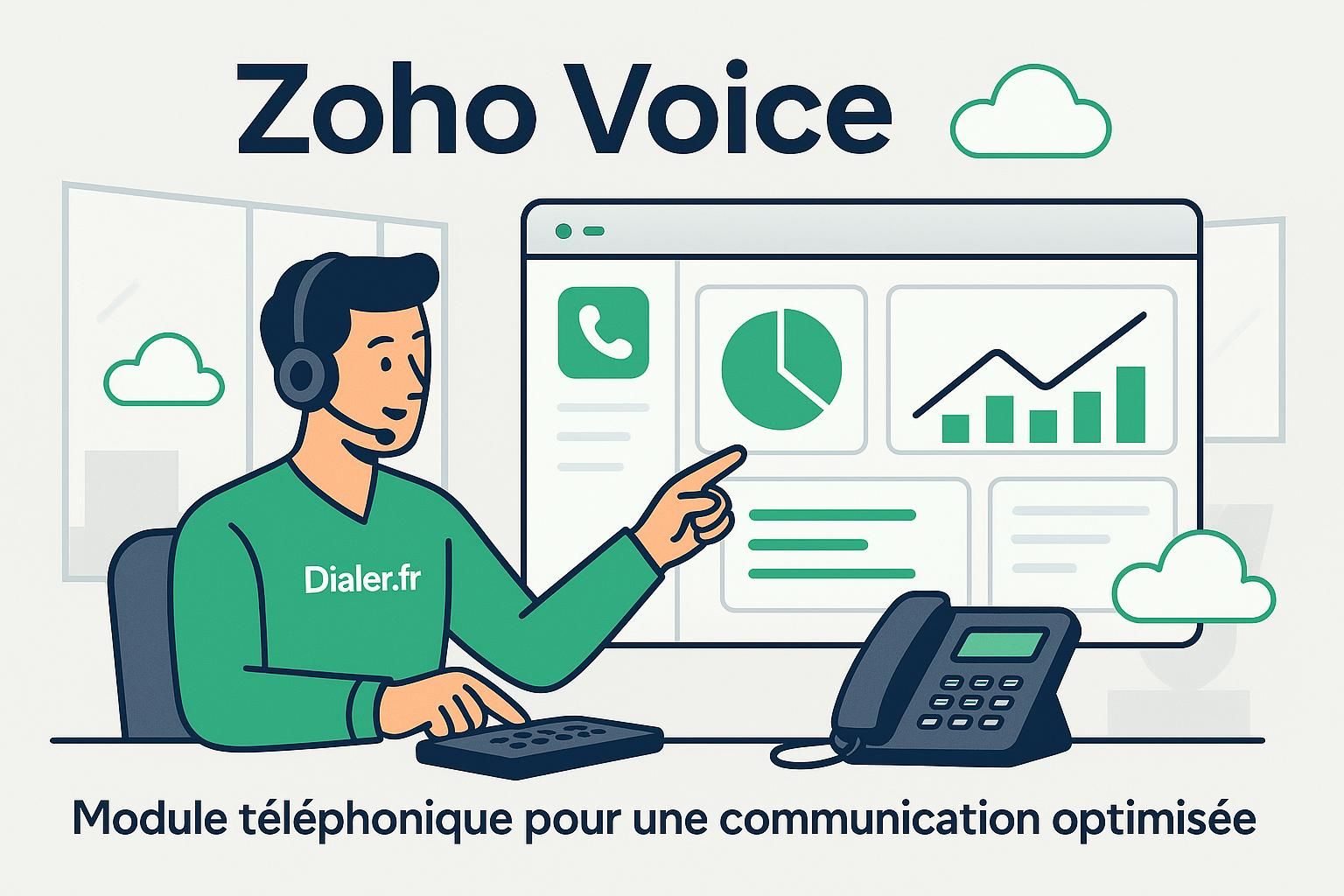 apprenez à maîtriser le module téléphonique natif zoho voice pour améliorer et optimiser votre communication d'entreprise efficacement.