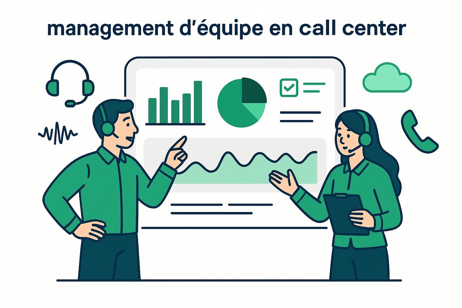 découvrez les clés du management d'équipe en call center pour optimiser la performance, motiver vos agents et atteindre vos objectifs commerciaux efficacement.