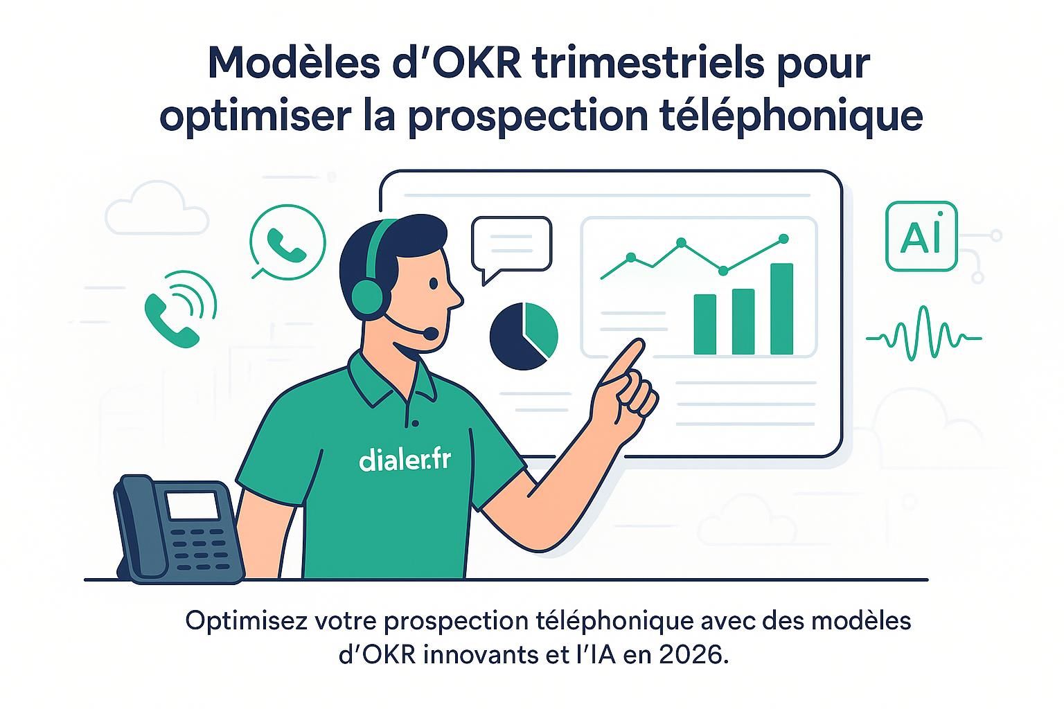 Modèles d&rsquo;okr trimestriels pour optimiser la prospection téléphonique en 2026