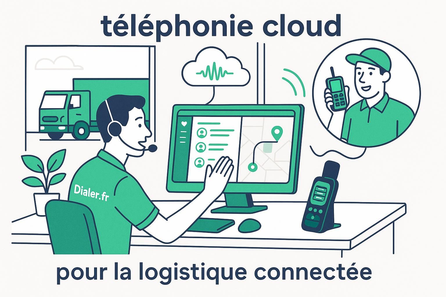 découvrez comment la téléphonie cloud peut transformer la communication de votre flotte dans le secteur du transport logistique, en améliorant efficacité et coordination.