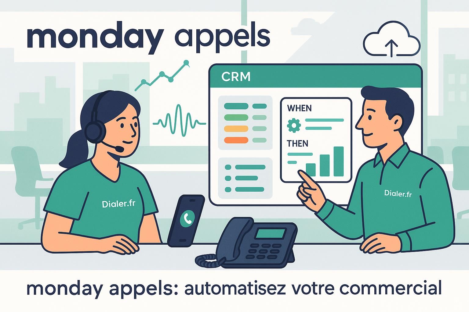 optimisez votre suivi commercial grâce à monday appels et boostez votre efficacité en automatisant vos tâches de gestion des appels et de la relation client.