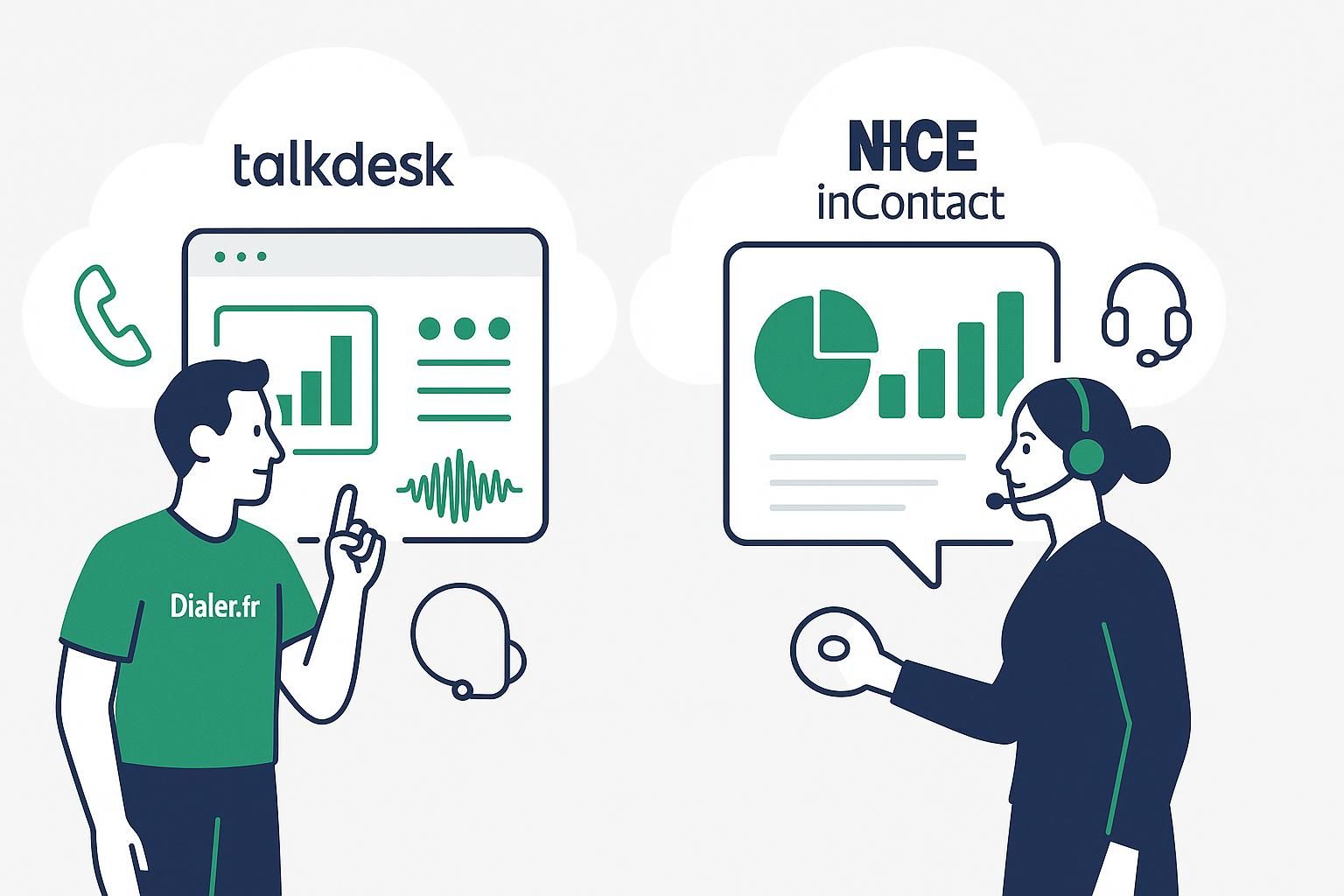découvrez une comparaison détaillée entre talkdesk et nice incontact pour vous aider à choisir la meilleure solution ccaas adaptée à vos besoins.