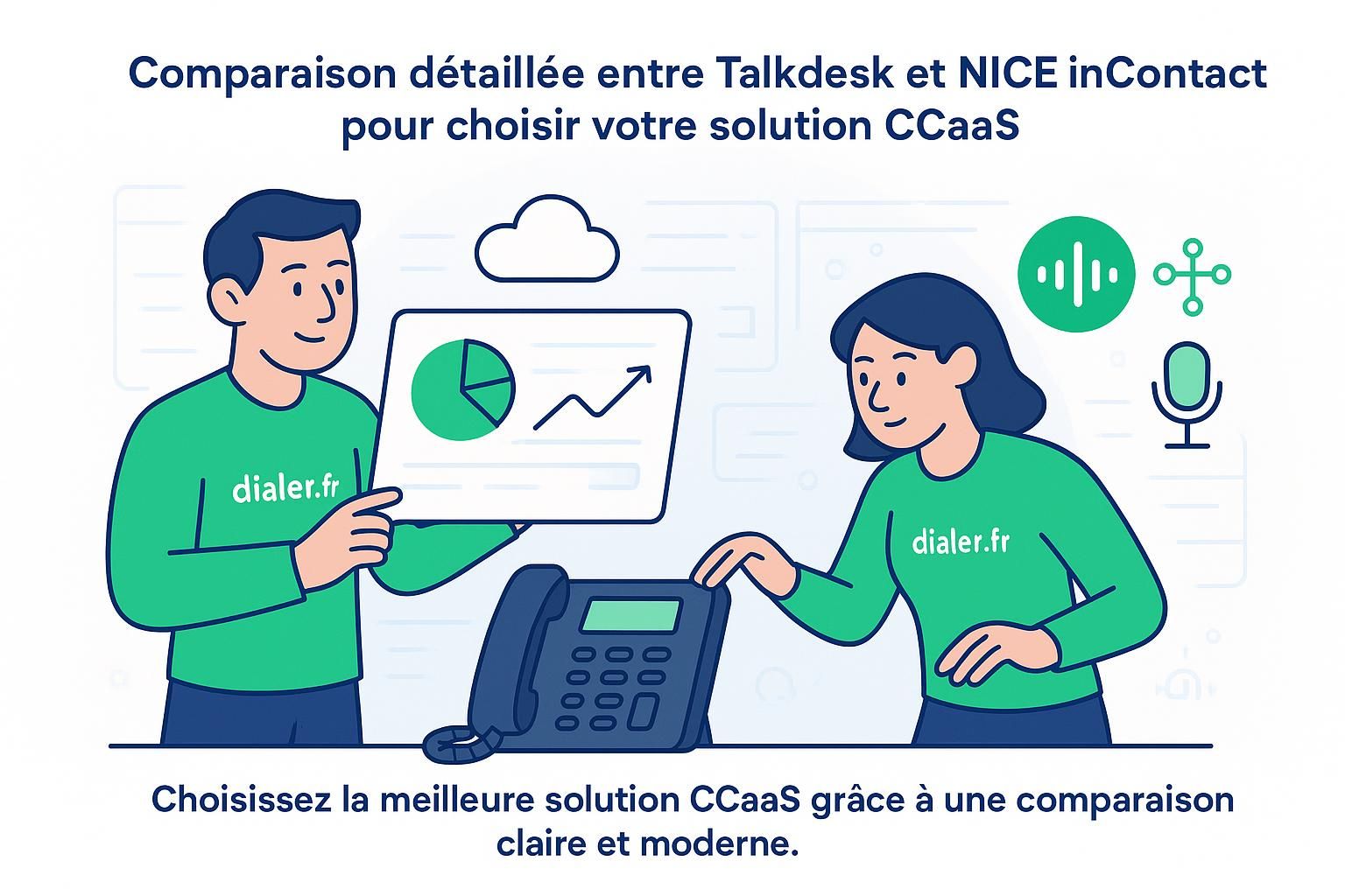 Comparaison détaillée entre talkdesk et nice incontact pour choisir votre solution ccaaS