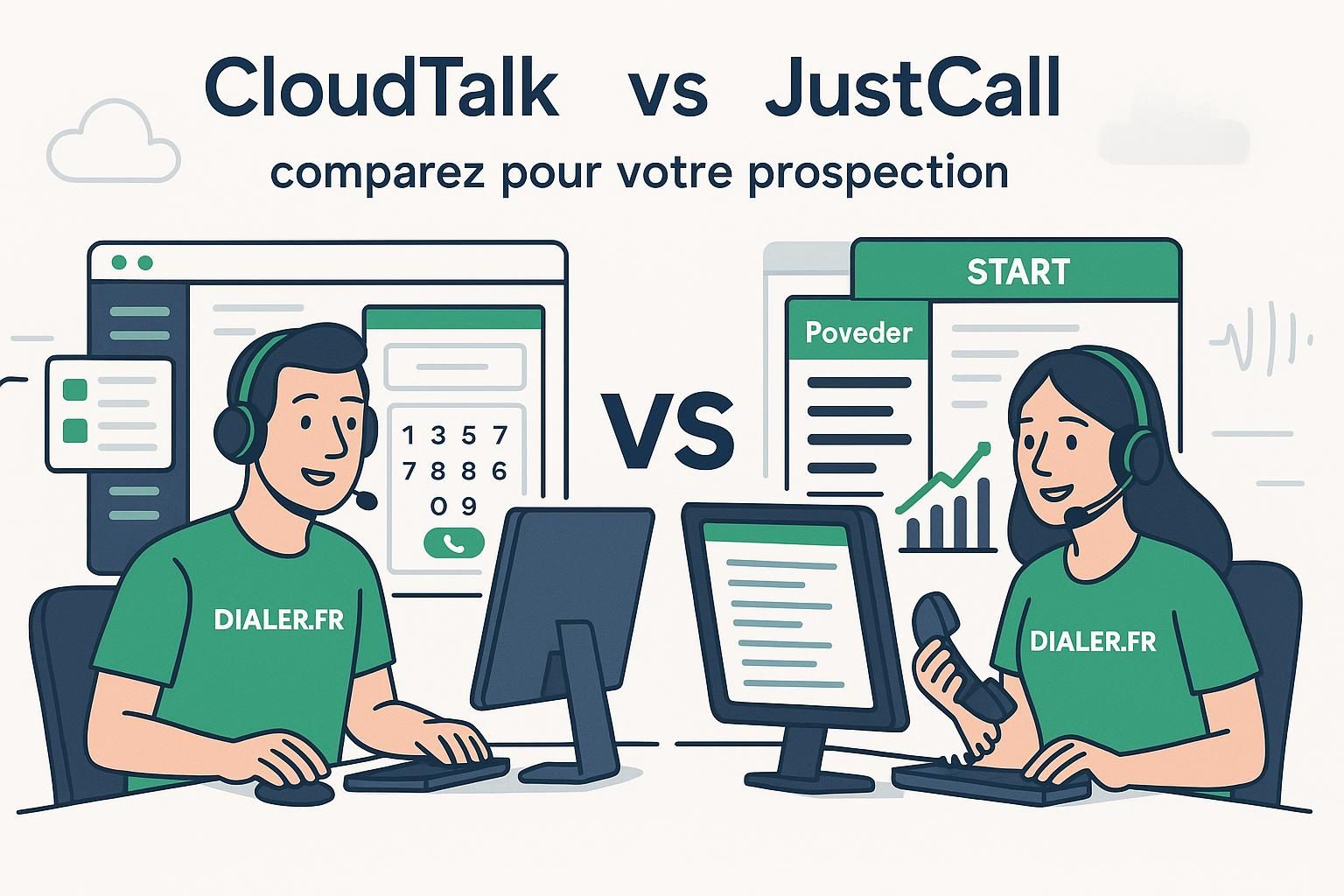 découvrez notre comparatif détaillé entre cloudtalk et justcall outbound pour choisir l'outil idéal pour optimiser votre prospection téléphonique et booster vos ventes.