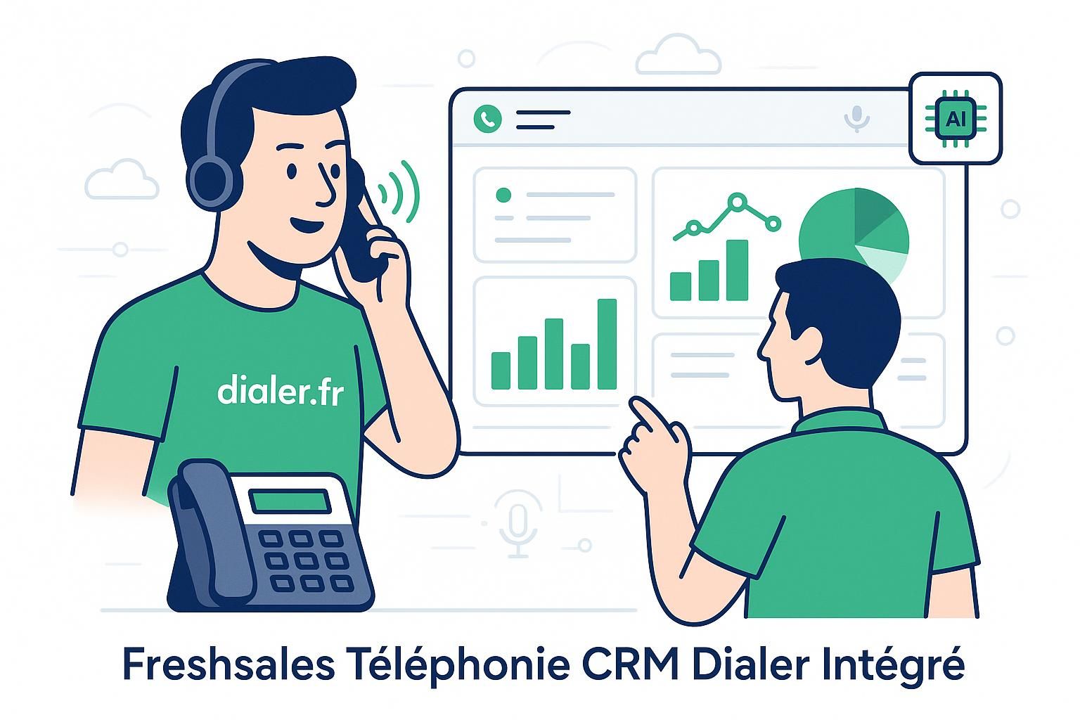 Freshsales téléphonie crm dialer intégré : optimiser la gestion des appels pour booster vos ventes